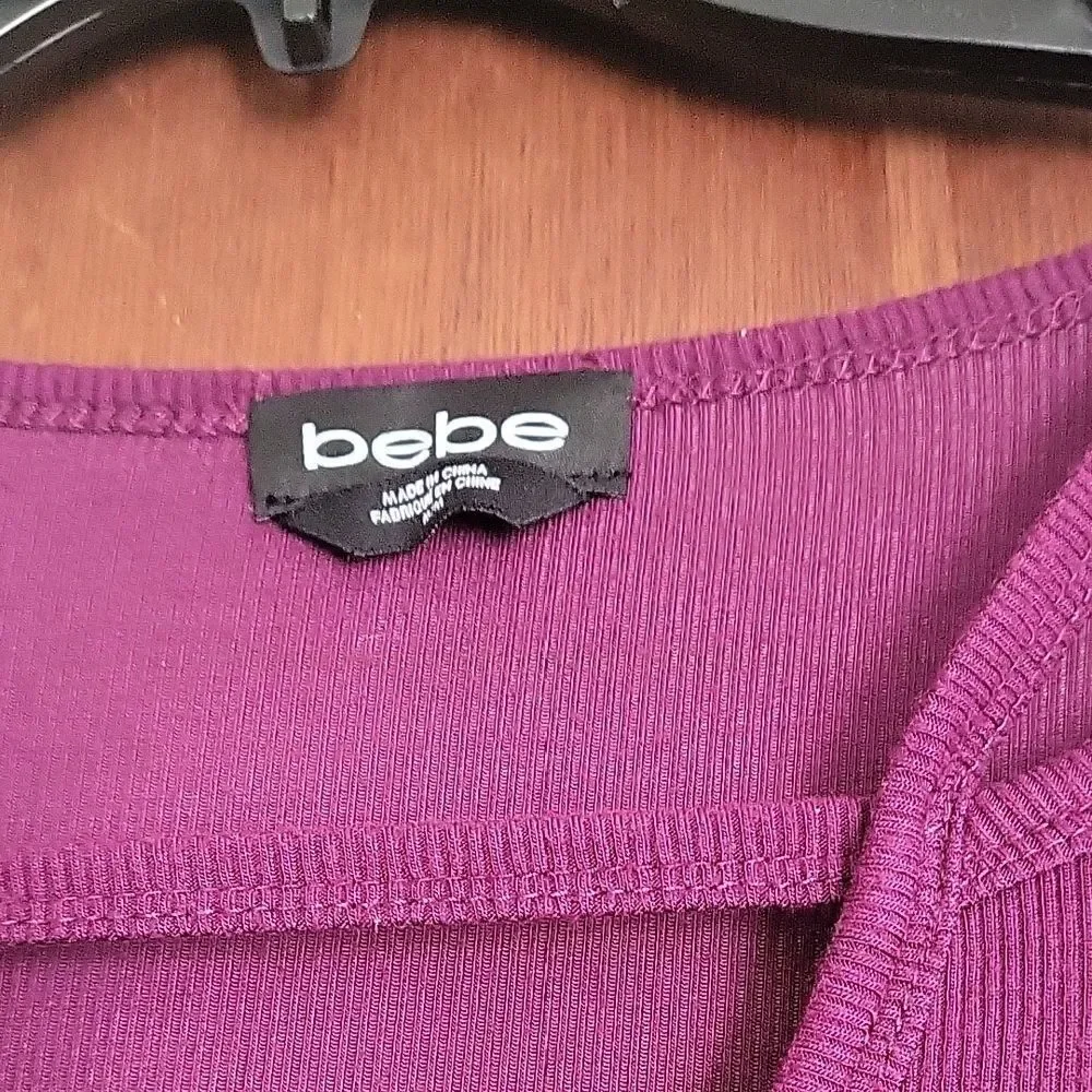 Bebe Women's Purple Long Sleeve Top